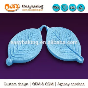 Wholesale custom samll rose leaf cake decorating molds cake fondant silicone mold