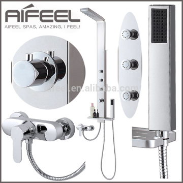 Cheap Bathroom Accessories multi functions shower head wall mounted rain shower with shampoo shelf