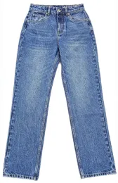 Women's Blue Straight Leg Jeans