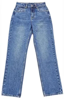 Women's Blue Straight Leg Jeans
