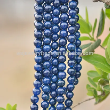 Natural blue agate beads Wholesale agate Factory direct sales
