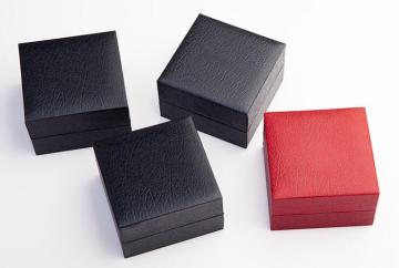 High quality fake leather ring gift box