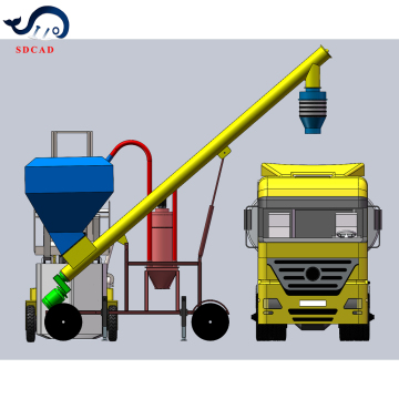 China Mobile Bulk Truck Loader: SD CAD Brand Large Hopper System for Efficient Loading of Bulk Goods