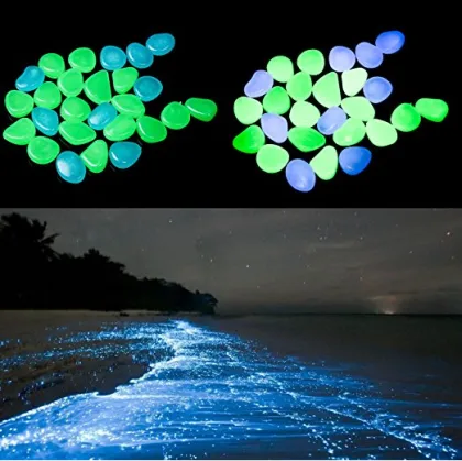 Pebbles Luminous Stone Glow Ball,Garden Walkway Night Light Stone