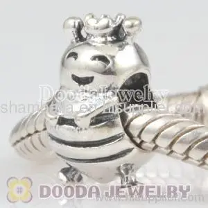 European Bee Charm Queen Bee Bead 