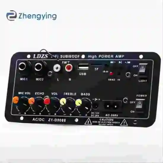 Factory Direct High Power Amplifier Board for Home Speakers, Microphones, and Car Subwoofers - Compatible with 12V, 24V, and 220V