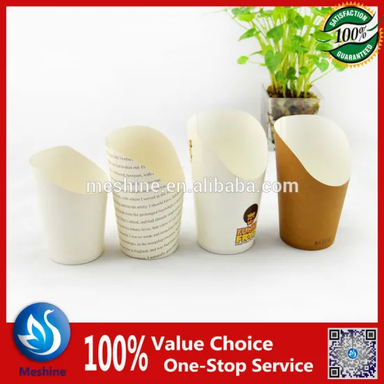 Disposable potato chips cup, fresh fries cups, chip cup, fish and chips paper box