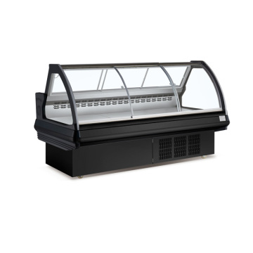 Supermarket  Open Showcase Commercial Refrigerator Fresh Meat Display  LED Light