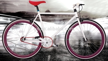 700C aluminium alloy with single speed road bike for sports, aluminium alloy crank set