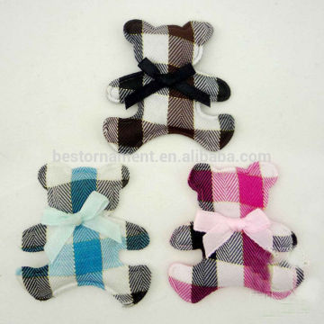 Padded Felt Bear Ribbon Appliques