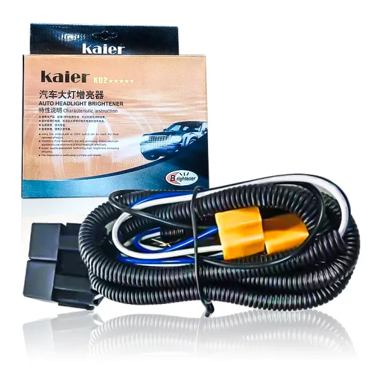 Kaier H4 Wiring Harness for Toyota Waterproof 12V 2 Light H4 Headlight Universal H4 Relay Kit