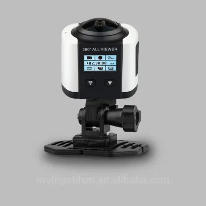 2448X2448 30fps panoramic mode 3D VR 360 action hd video camera