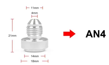 AN4 AN6 AN8 AN10 AN12 AN16 aluminum Fitting