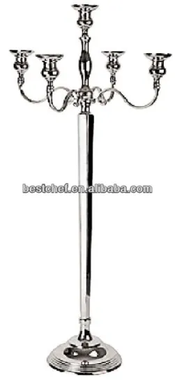 long handle party silverplated Candelabra 5-lights