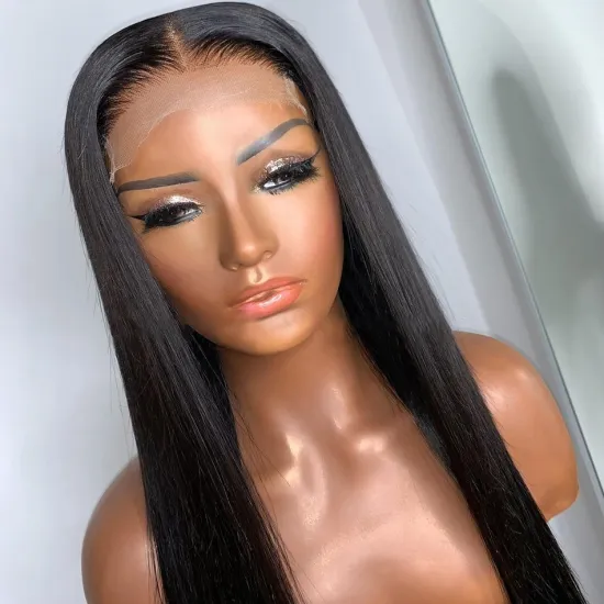 Cheap Wholesale Straight Wig Raw Brazilian Virgin Human Hair Hd Full Lace Front Wig Transparent Glueless Lace Closure Wig Vendor