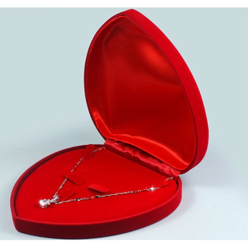 Heart shaped Velvet jewelry gift box