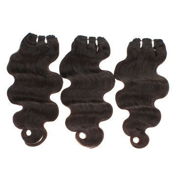 1b# color 16-inch body wave Brazilian virgin hair machine-made weftNew