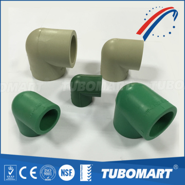 Direct Sale Green Recycled ppr elbow 90 degree with ANSI standard