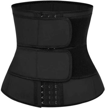 Women's Corset Waist Trainer Sports Fitness Double Belt with Three-Buckle Design