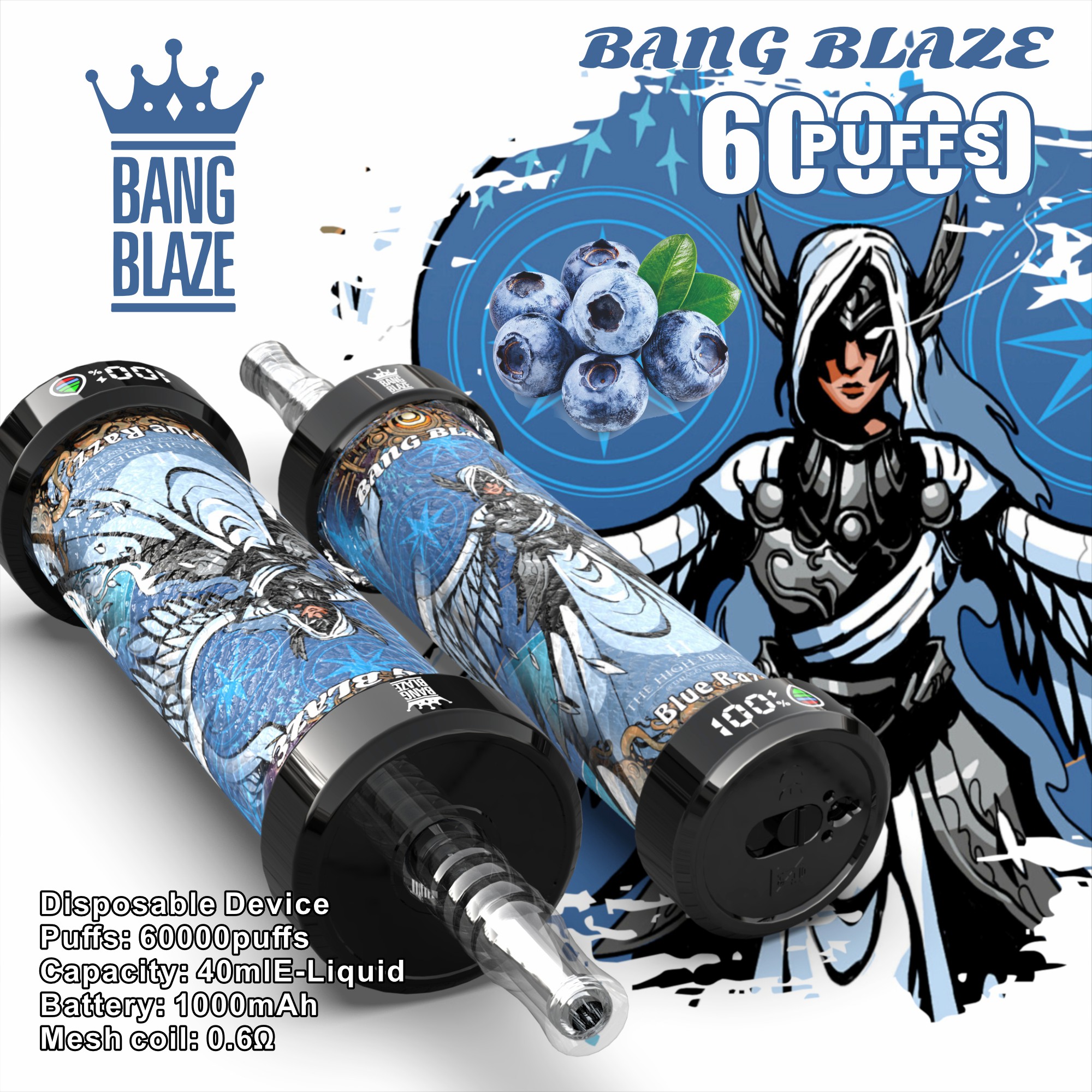 Bang Blaze 60kpuffs sekali pakai grosir vape