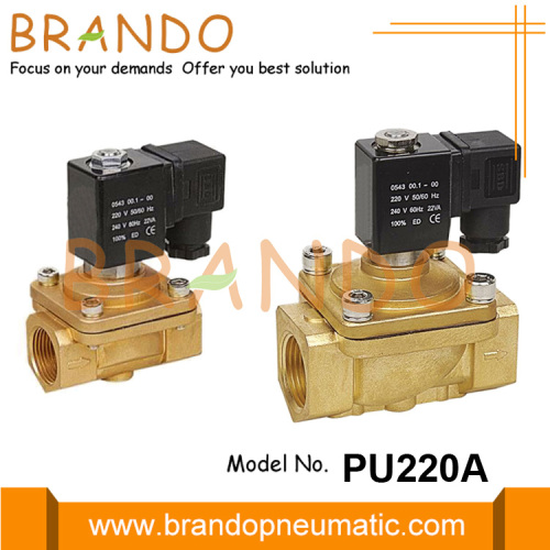 Válvula solenoide de latón tipo 220VAC Shako PU220A-03 PU220A-04