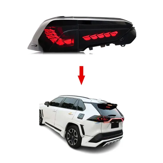 XT High Quality LED Dragon Scale Tail Light Lamp for Toyota Rav4 2019-2022