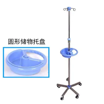 Medical mobile stainless steel hospital infusion stand