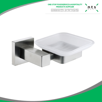 Bathroom soap holder with dish
