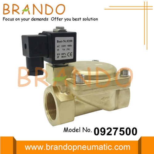 0927500 1-1/4 &#39;&#39; Brass Solenoid Valve 24VDC 110VAC 220VAC