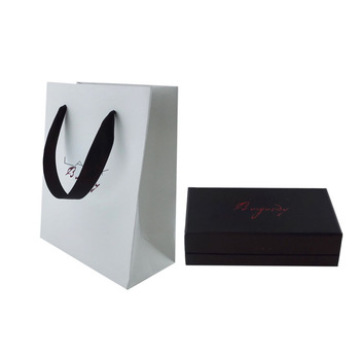 Glaceful Pink Embossing Paper Bag with Handle