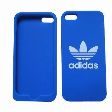 Silk screen silicone case for iPhone 5, PMS colors are available. logo imprinting