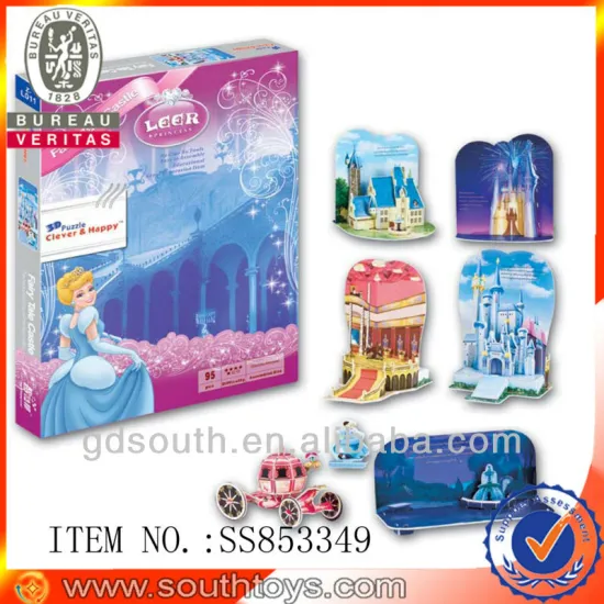 3D paper puzzle house modle for kid