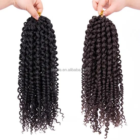 AliLeader Wholesale Price 14inch Bohemian Marley Curly Crochet Braids 24 Strands Synthetic Braiding Hair Extensions For Women