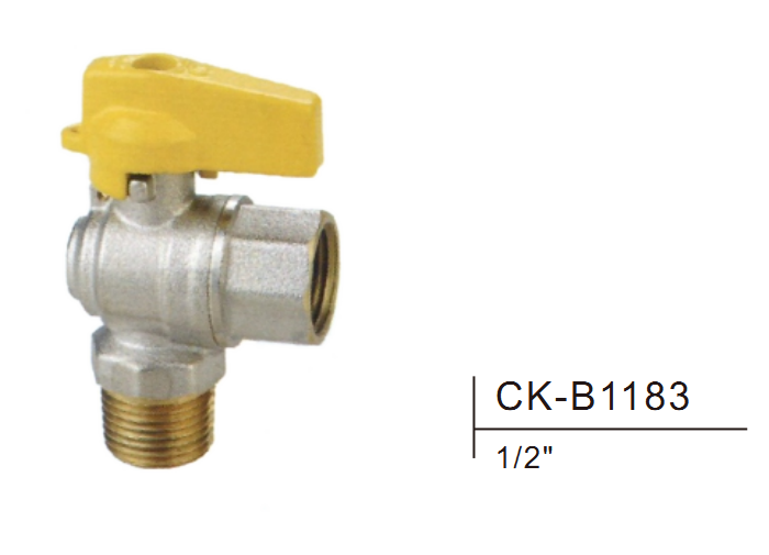 Valve à gaz en laiton CK-B1183 1/2 "