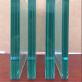 low iron polished edge tempered triple laminated glass