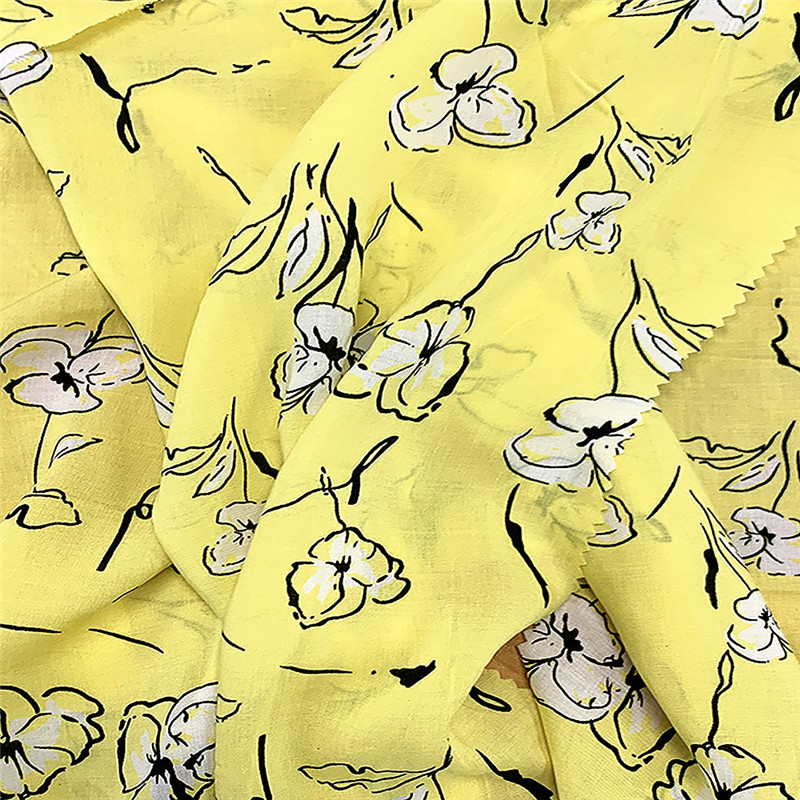 100 Rayon Printed Fabrics 2
