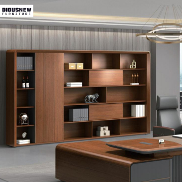 Luxury Modern Wood Office Furniture with Filing and Display Storage