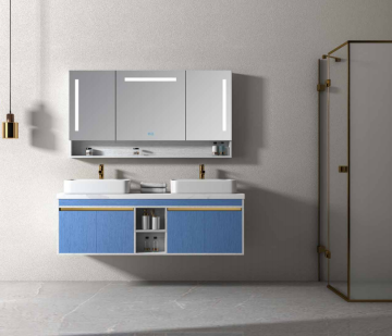 Aluminium bathroom wall cabinet with colors