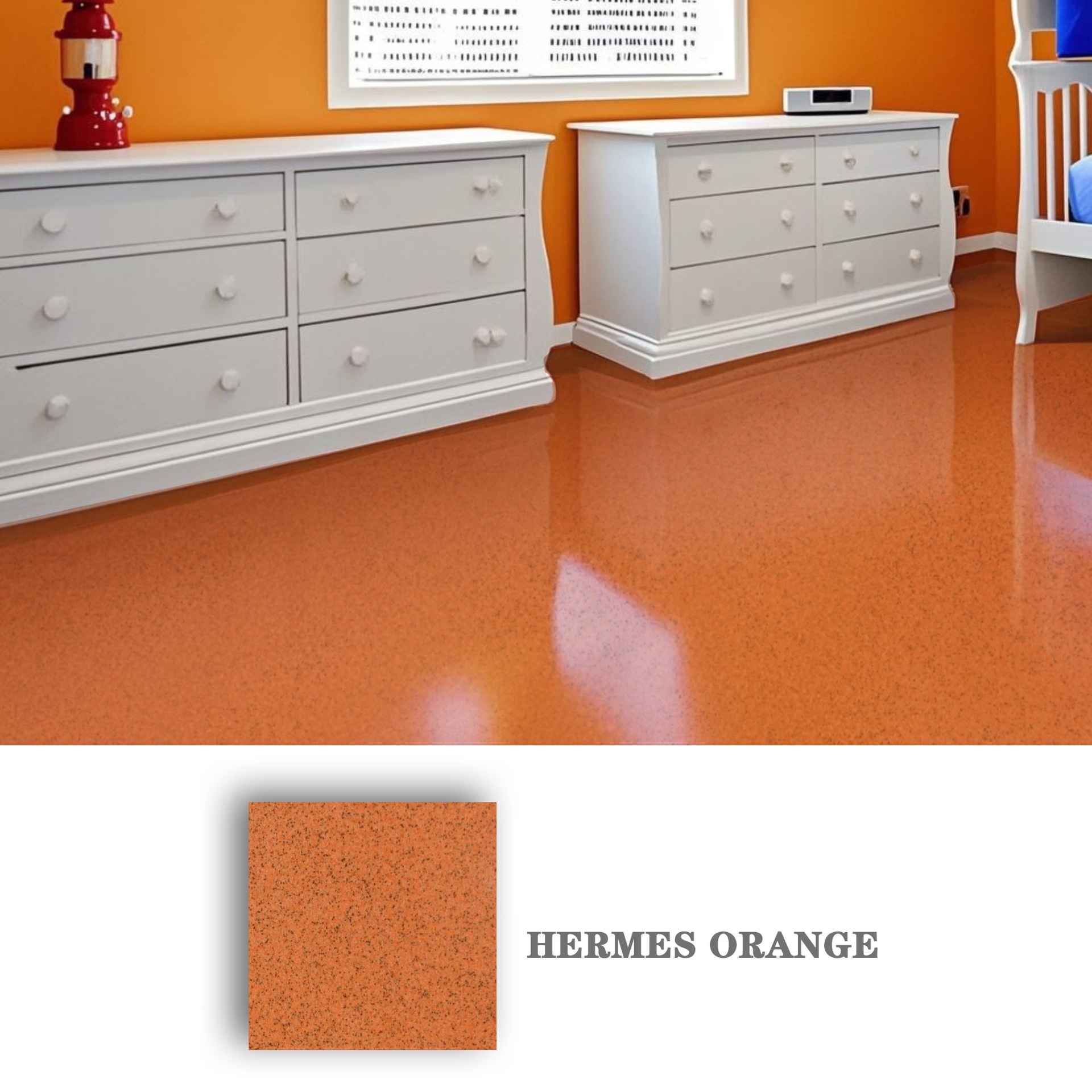orange garage floor paint