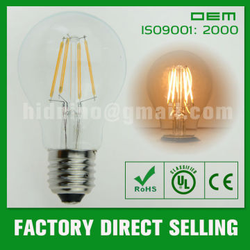 Dimmable and non dimmable A60 LED filament lamps