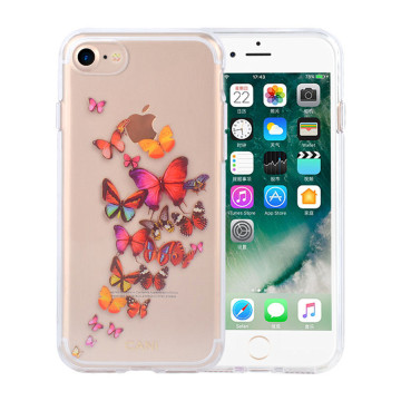 Transparent Butterfly Quick Sand IMD Iphone6  Case