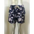 Short de plage masculin à totem floral vintage