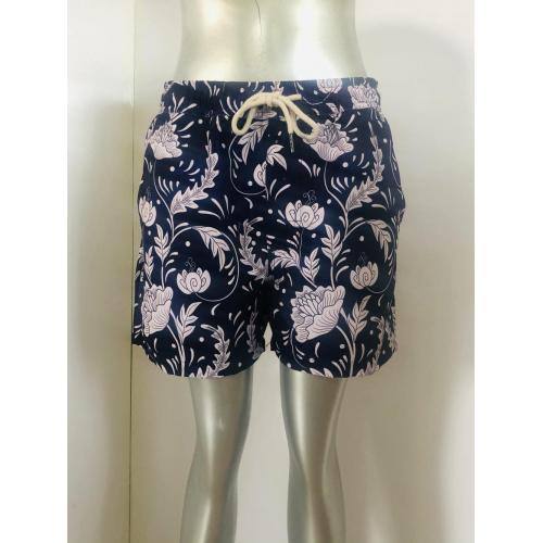 Short de plage masculin à totem floral vintage