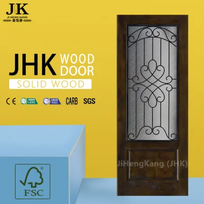 JHK Modern Wood Door Solid Wooden Door Decorative Wood Panel And Doors