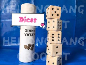 WOODEN GARDEN GAME-Dices