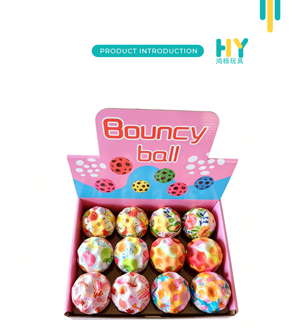 Fruit Print Textured Lunar Bounce Balls X