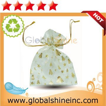 Christmas organza pouch