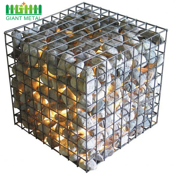 welded gabion retaining wall and rockwelded fence