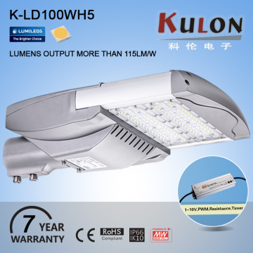 Aluminum Alloy Parking lot Photocell 100W solar led street light