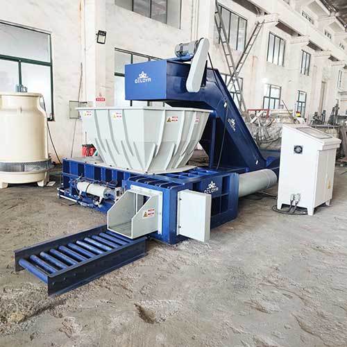 Small Tins Cans Baler Two Ram Aluminum Cans Baler Pressing With Conveyoy Factory
